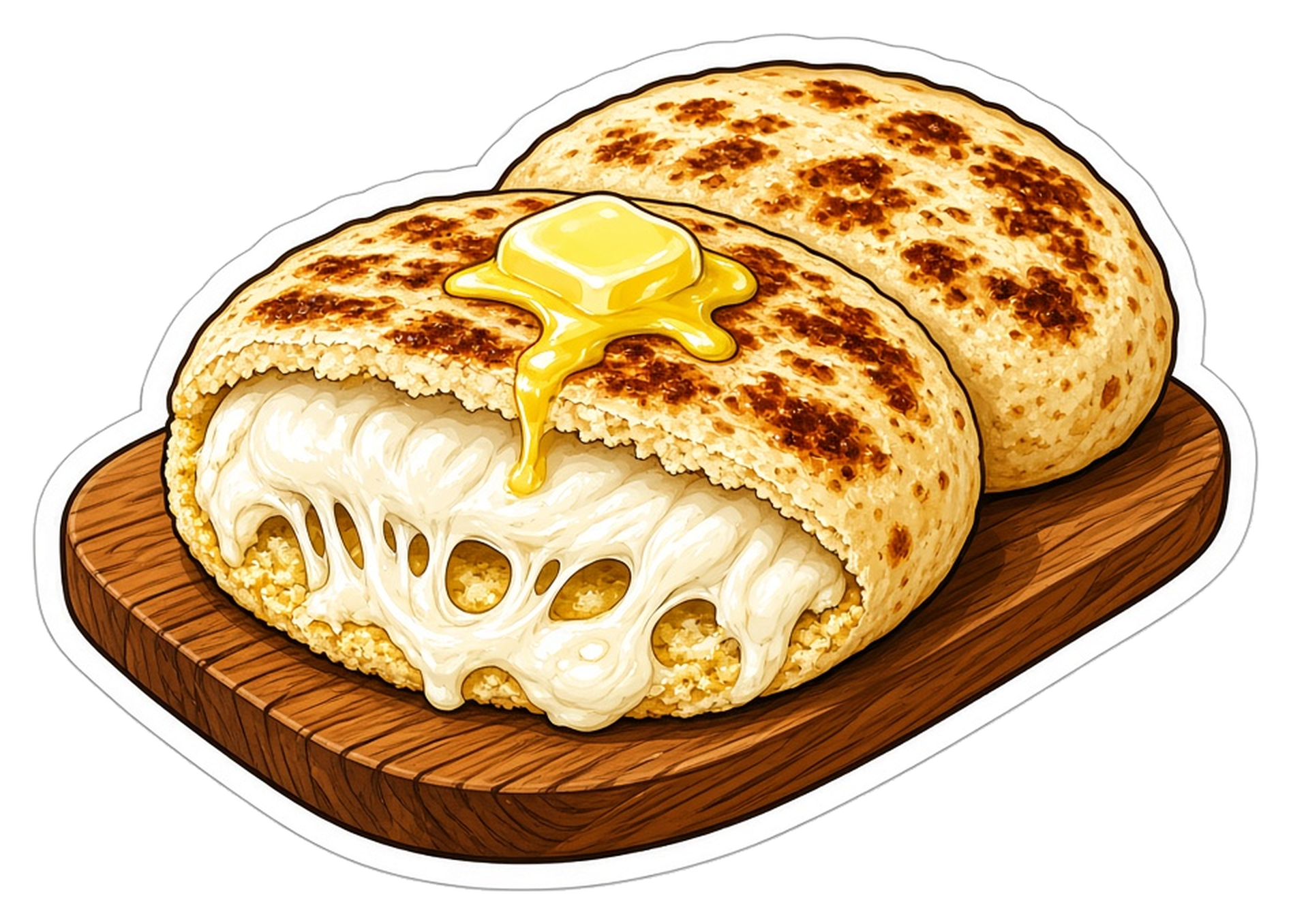 Arepas con Queso sticker