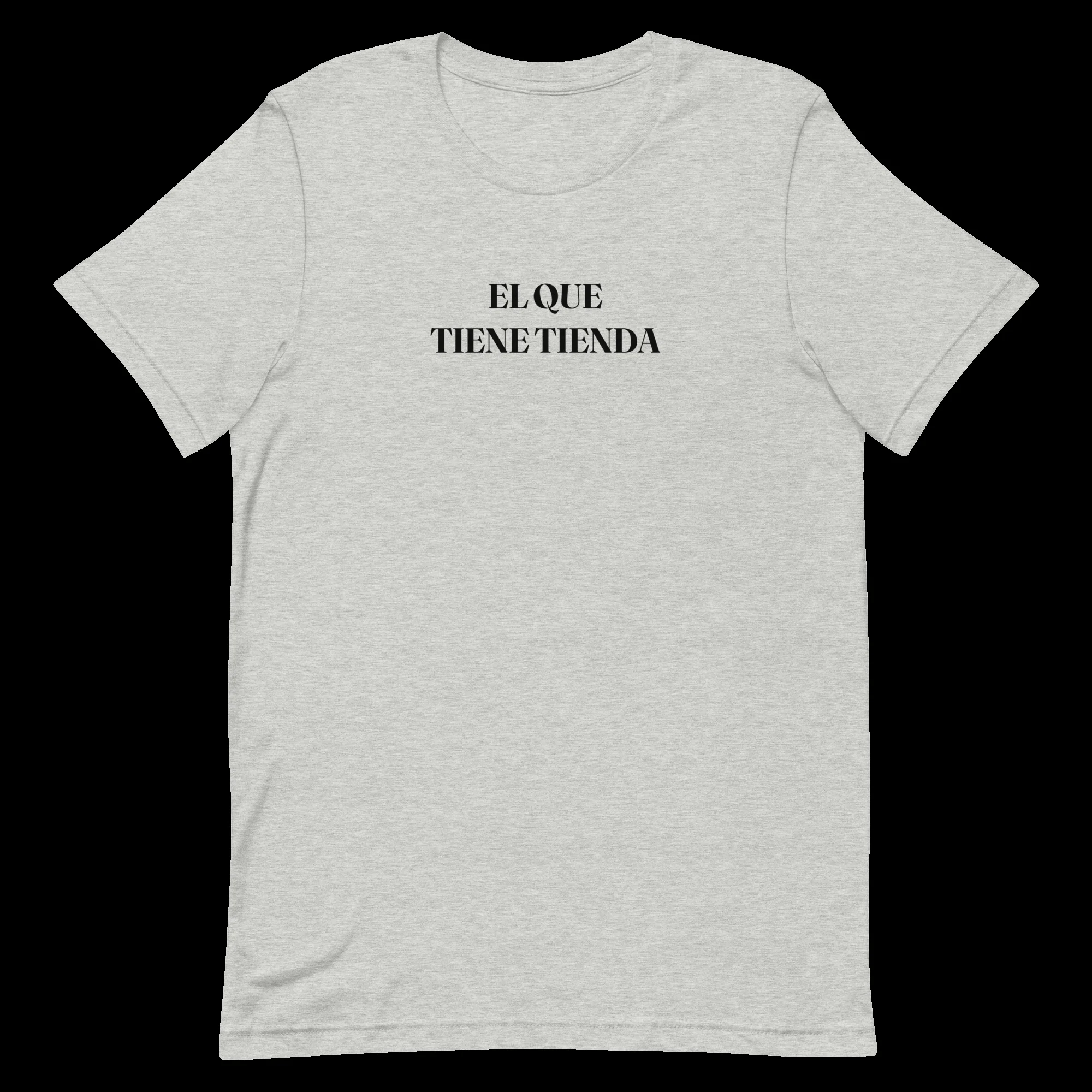 El Que Tiene Tienda tee in Athletic Heather