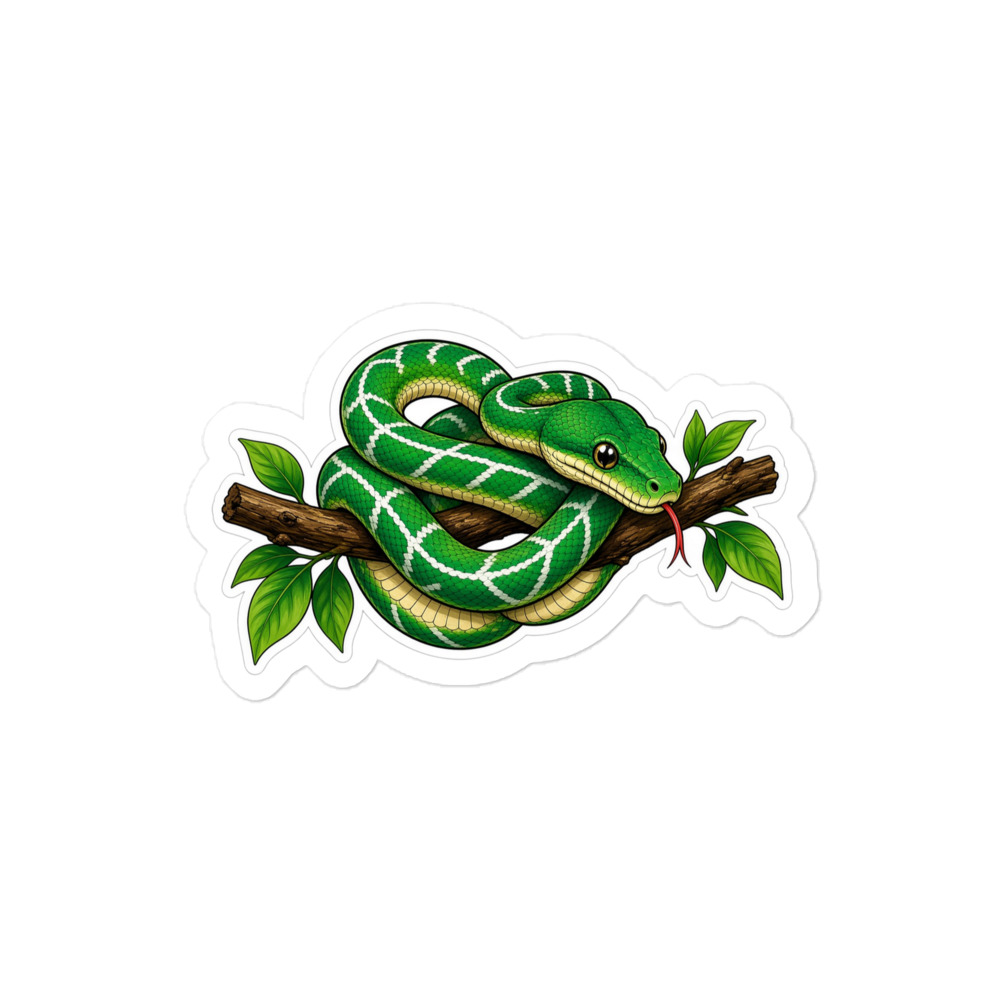 STICKER - Emerald Tree Boa - Image 2