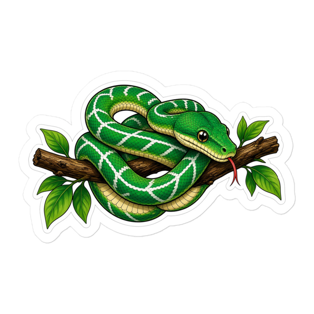 STICKER - Emerald Tree Boa - Image 3